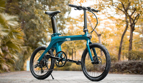 Fiido X electric bike on the road