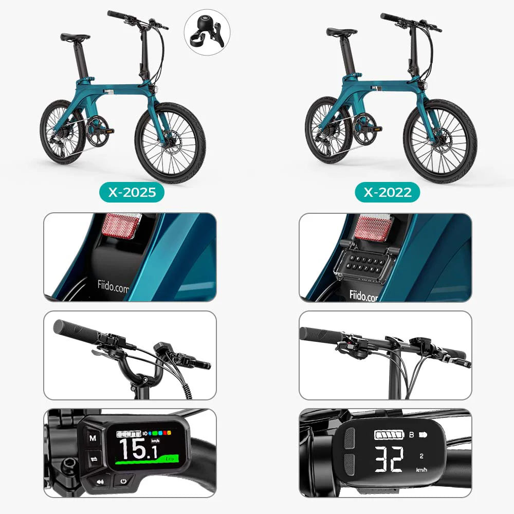 Fiido X Folding Electric Bike With Torque Sensor