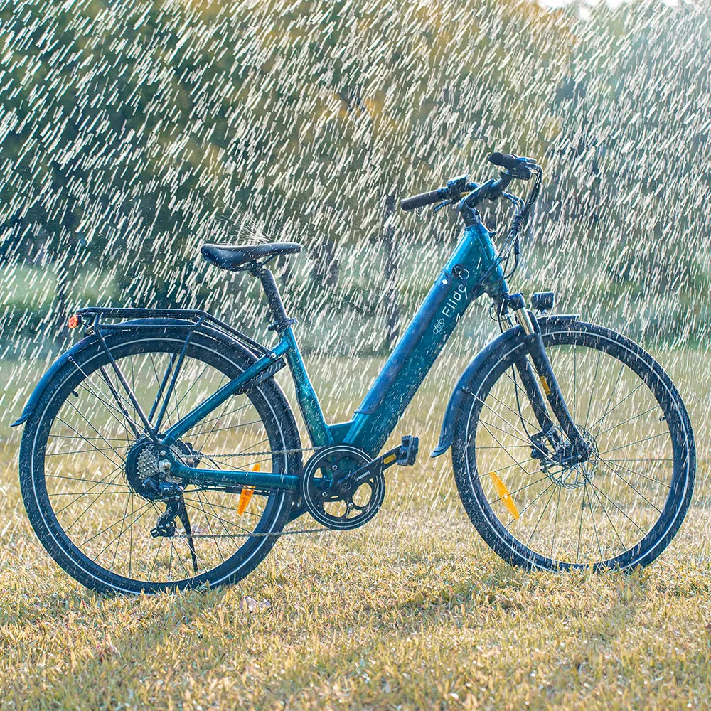 fiido c11 - leichtes urban e bike Color:Black/Teal default_4. Accessories_Front Lights_no-lights carrying capacity Other Double Bass Drum